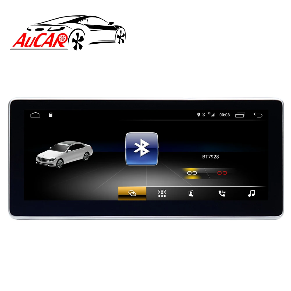 Discount AuCAR Android Car Radio for Mercedes Benz C Class W204 S204 2007-2010 GPS DVD Player Touch Screen Multimedia Stereo Audio IPS BT 2