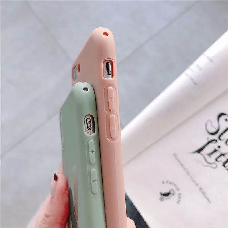 Silicone Cactus Cute Case For iPhone 8 8plus 7 7 Plus Cases Soft Phone Case For iphone 6 s 6s Plus X XR XS Max Cases Cover Coque