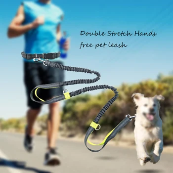 

Dog Leash Nylon Hands Free Pet Elastic Belt Running Leashes Medium Dogs Reflective Running Leash Walking Pet Accessories