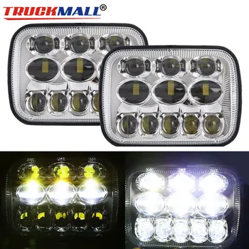 

Plug&Play 5x7inch LED Headlights 6x7 12V 24V Truck projector Headlamp with Hi/Lo Beam Headlight Replacement for Jeep Cherokee XJ