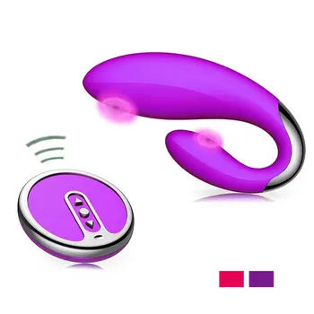 Waterproof Wireless Remote Control USB Rechargeable Daul Vibrator Sex Toys For Women G Spot Clitoral Stimulate Messager Vibrator