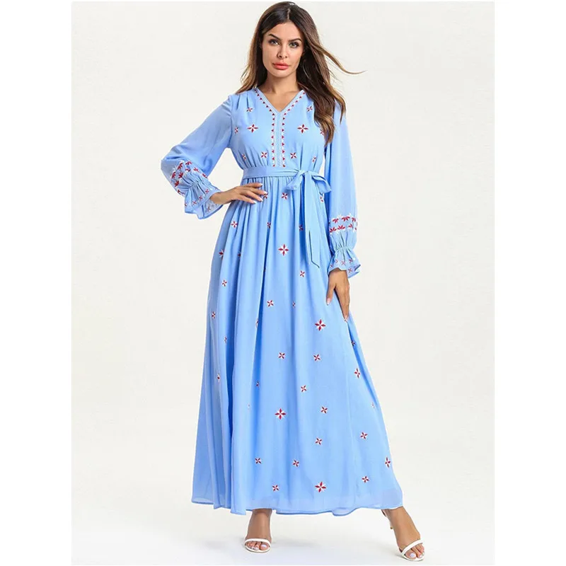 Vestidos кафтан абайя Дубай мусульманское платье Турция Caftan Рамадан арабский хиджаб
