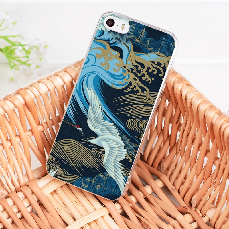 MaiYaCa Wave Art японские зеленые Illust Coque чехлы для телефонов iPhone 11 Pro Max 8 7 6S Plus X XS XR XSMAX