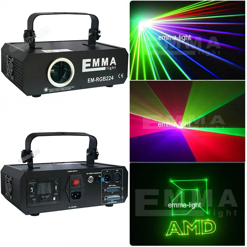 

ILDA 750mw RGB full color Animation laser light with SD+2D/3D Change dj disco light stage Christmas lighting