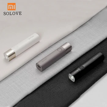 

Xiaomi SOLOVE X3 3000mAh Power Bank USB Rechargeable Mini LED Flashlight For Outdoor High/Low/SOS Modes Side Switch