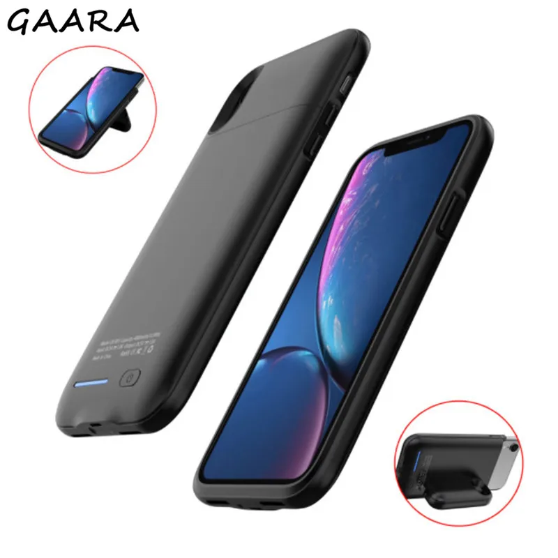 

Holder Battery Case for iPhone 6 6s 7 8 Plus 4200mAh Magnetic Wireless Solid Charging Cover External Pack Backup Power Bank Case