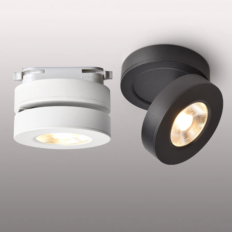 

Thrisdar Ultra-thin Led Track Light 3W 5W 7W Surface Mounted COB Led Downlight Adjustable rail Track LED spotlight Ceiling light