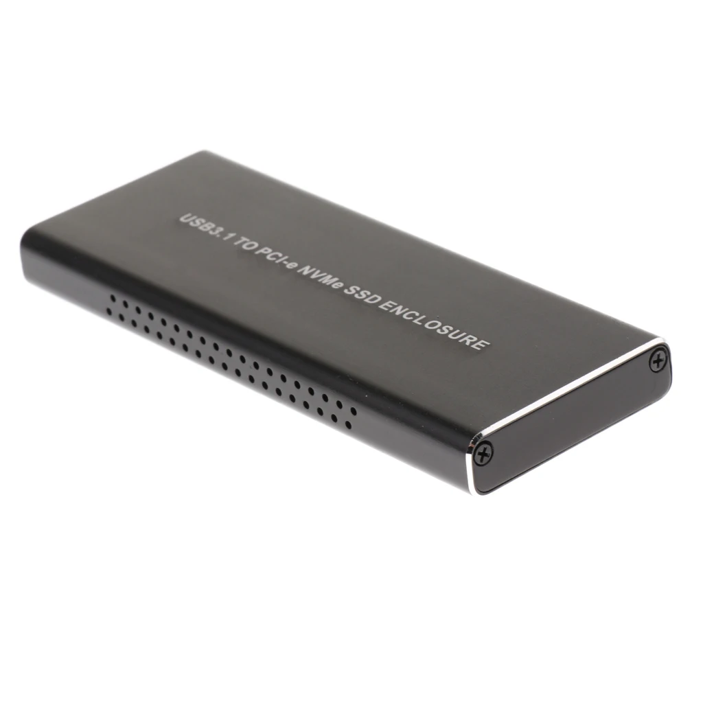 NVME SSD Enclosure,10Gbps USB3.1 Gen2 to NVMe Enclosure,M2 SSD Key M to USB C Adapter Case,PCIe SSD Enclosure for Windows Mac OS