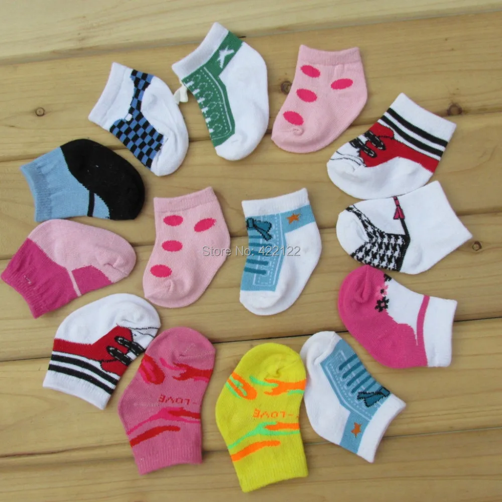 Warm soft cotton baby boys girls socks baby clothing accessories booties floor infant socks 