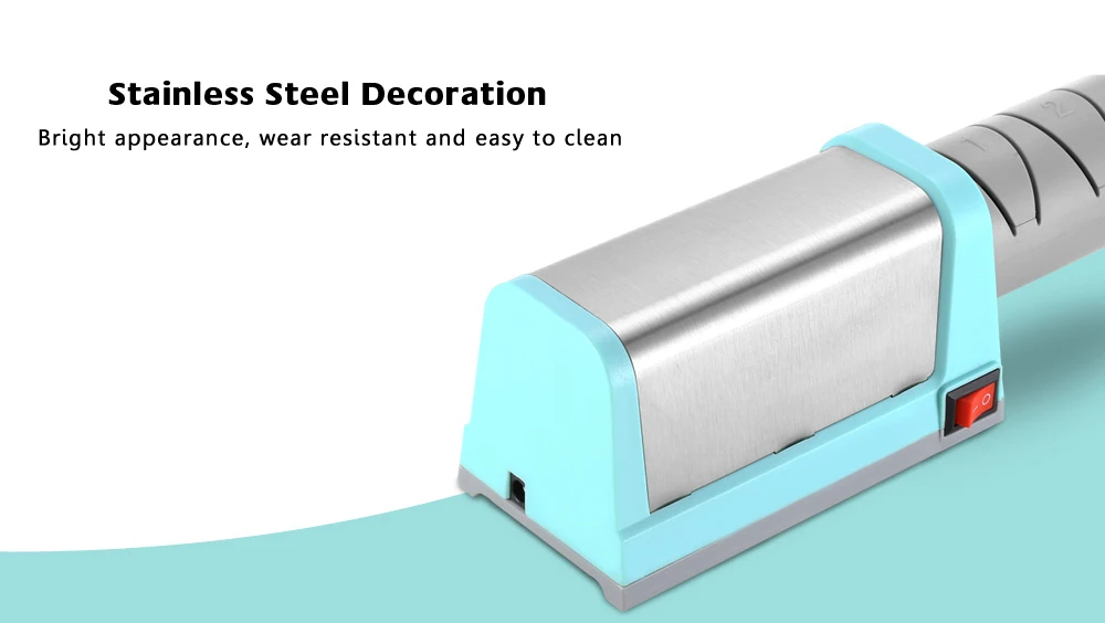 ZHAOLIDA KR007 Electric Diamond Knife Sharpener Speedy Automatic Self-abrasive Tool for Ceramic and Steel Kitchen Knives