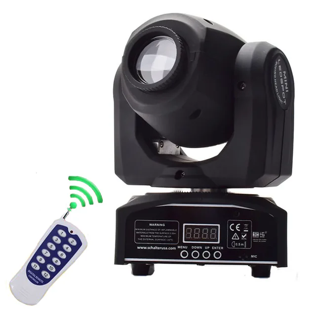 2017 New invented 1pc remote control 30W Mini LED Moving head light DMX