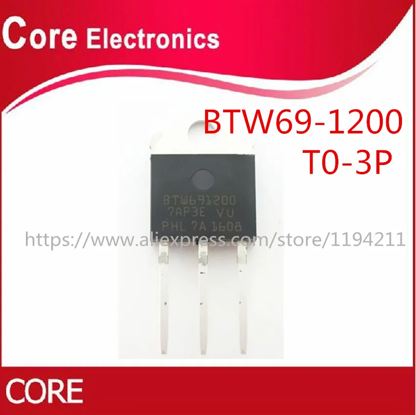 10 шт. Новый BTW69 1200 BTW691200 1200V односторонний управляемый TO 3P|12 v| |