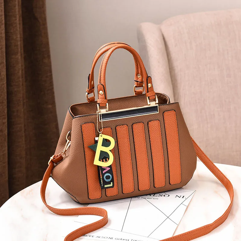 Fashion Stitching Handbag For Women Leather Crossbody Bags Female Messenger Shoulder Tote Lady Purse Bolsa Sac A Main SS7242 (17)