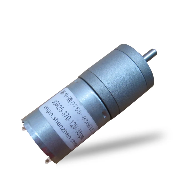 Motor de engranaje de JGA25-370 CC, motor de carro robot inteligente 6V12V motor de torque alto, engranaje de metal