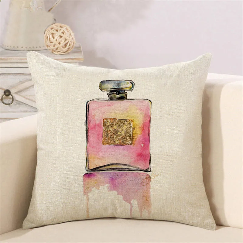 Perfume bottles cushion cover (7)