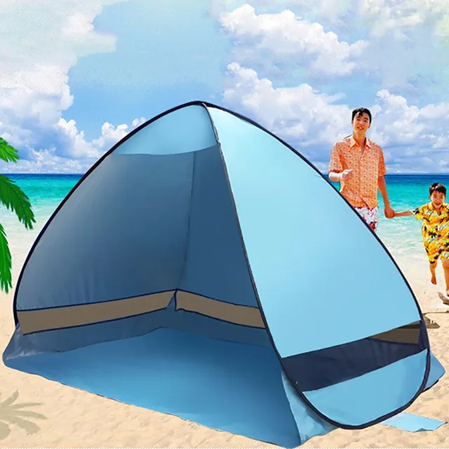 Outdoor Beach Traveling Automatic Sd Open Half Moon Style Anti Uv Outdoor Beach Traveling Automatic Sd Open Half Moon Style Anti Uv Camping Shade Dome