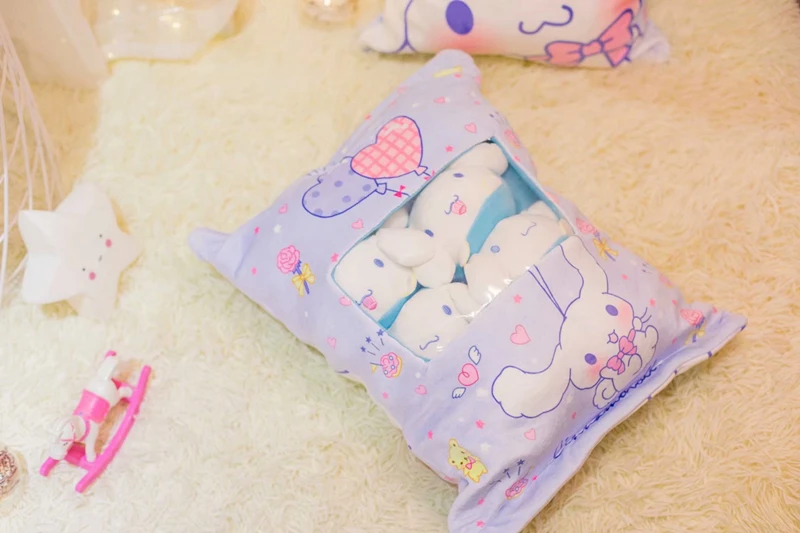 Плюшевая подушка Sumikko Gurashi, 8 шт., с рисунком поросенка, Cinnamoroll Melody, мягкая подушка, уголок, био, мультяшная кукла для детей