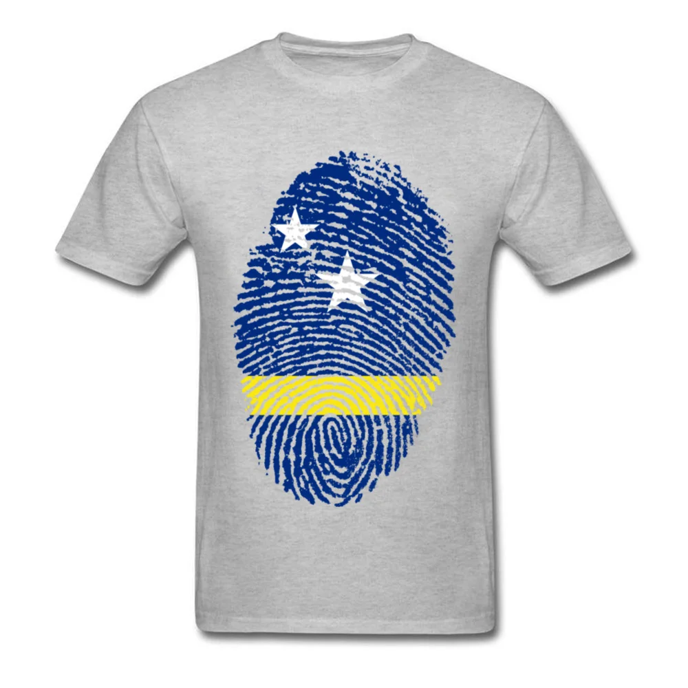 Curacao Flag Fingerprint_grey