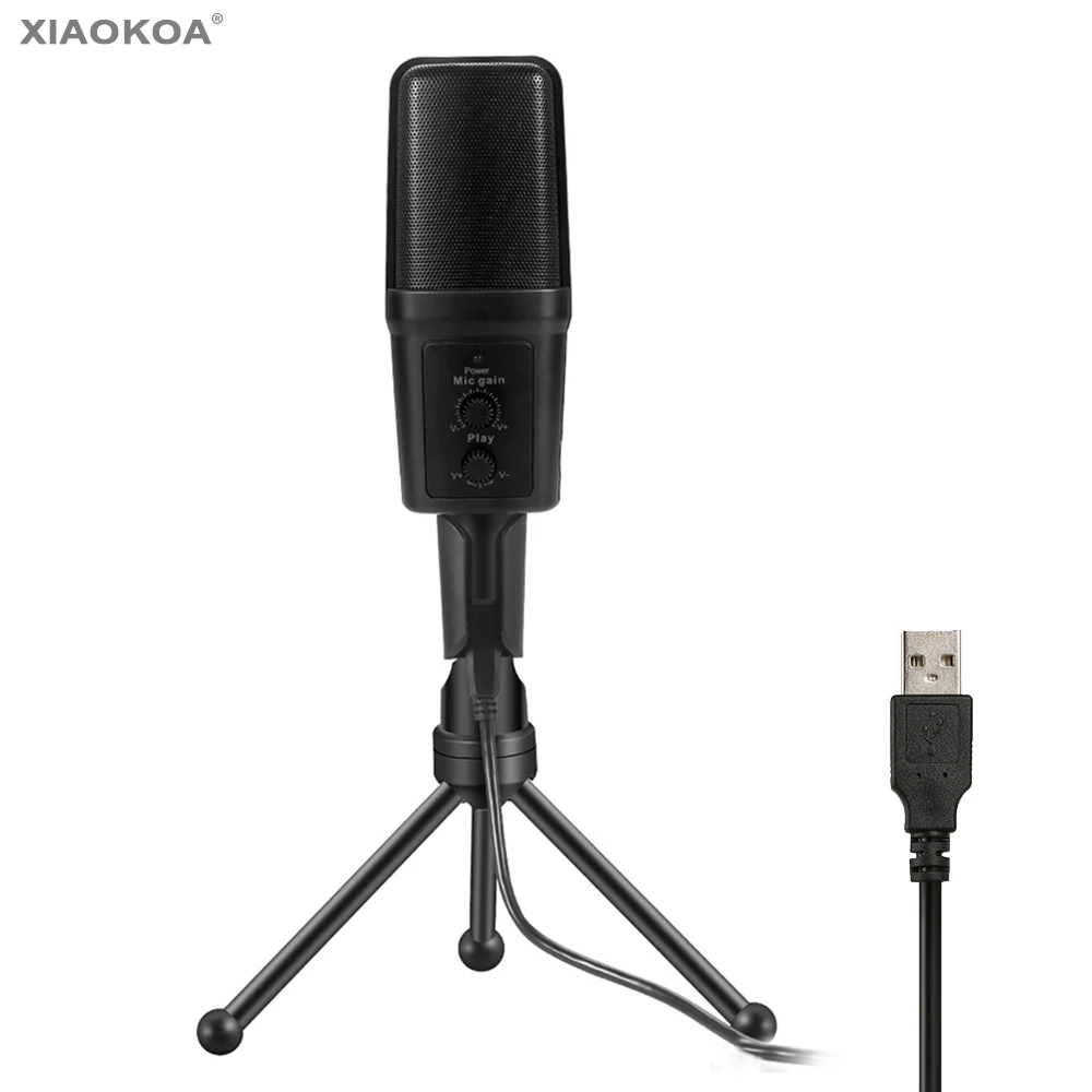 PC Condenser USB Microphone for Computer Notebook for Presentations Podcasts, Skype Vocals and Instrument Recordings XIAOKOA PC Condenser USB Microphone for Computer Notebook for Presentations Podcasts, Skype Vocals and Instrument Recordings XIAOKOA