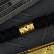 5 шт./лот, латунные бусины для ножей, Паракорд, зонтик, веревка, шнур, подвеска EDC, бусина