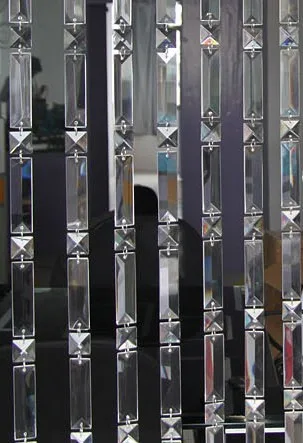 

FREESHIPPING ,20METERS/LOT , 22MM CRYSTAL SQUARE BEADS WITH 63MM CRYSTAL PARTS CURTAIN STRANDS