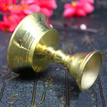 

Candelabrum Collectable Festival Retro Copper Alloy Candlestick Beautiful Home Golden Candle Holder Party Decor Durable