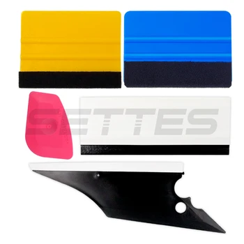 

5Pcs Car Squeegees Vinyl Film Wrap Tools Kits Window Tints Tools Car House Clean Scraper Vehicle Windshield Wiper Tool Set