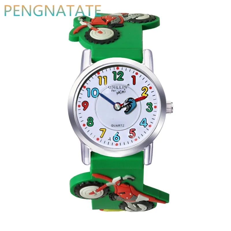 NEW WILLIS Brands Children Waterproof Watches child 3D CLOCK Design Analog Wrist Watch Clock kid