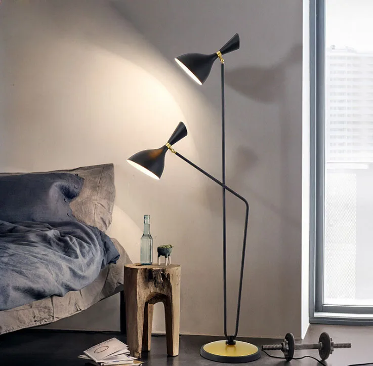

Nordic fashion simple double bedroom floor lamp post-modern model room study lamp LED lighting fixture led lamps floor lamps