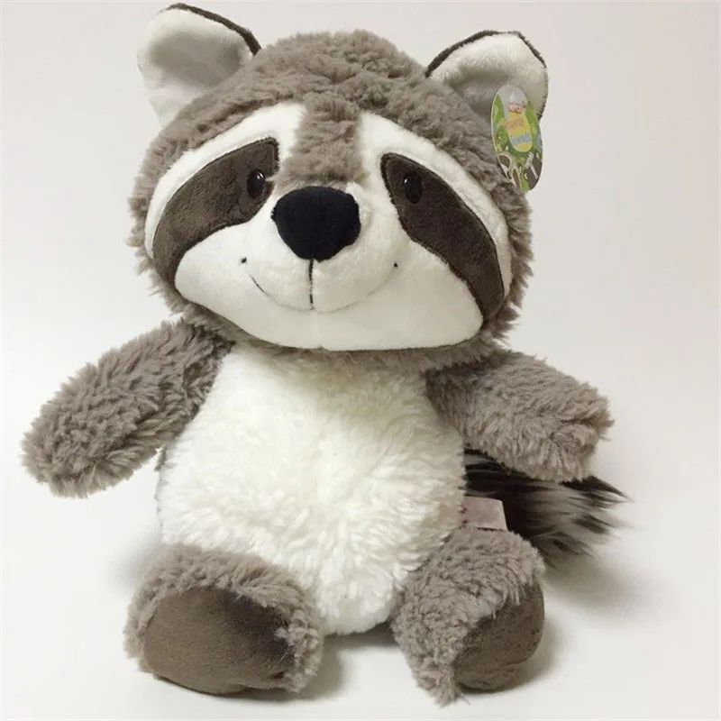 2018 New Cute Big Tail Raccoon Plush Toy Cartoon Raccoons Bear Soft Stuffed Animals Dolls Kids Friends Gift 35cm