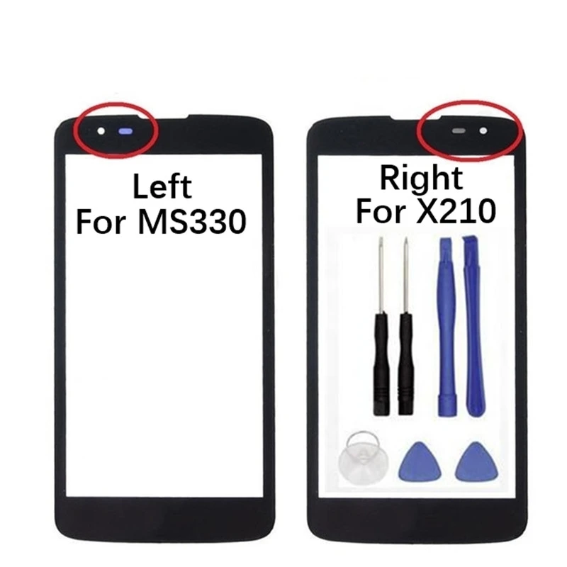 

5.0 inches Touch Screen Lens For LG K7 X210 X210DS MS330 LS675 Mobile Phone Touch Panel Outer Glass LCD Display Front Screen