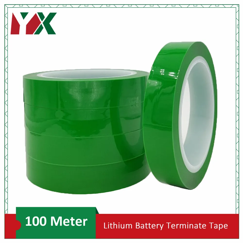 

Heat Resistant Green PET Lithium Battery Terminate Tape For Insulation Protection and Strong Electrolyte Resistance Protection