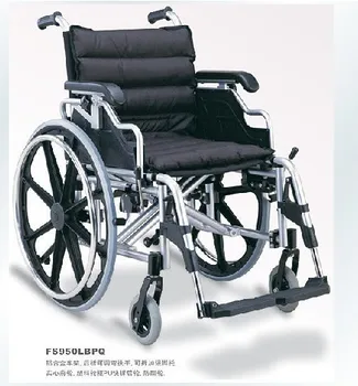 

2017 New Rehab equipment Portable aluminum alloy wheel chair WITH Sponge matress manual folding wheelchair