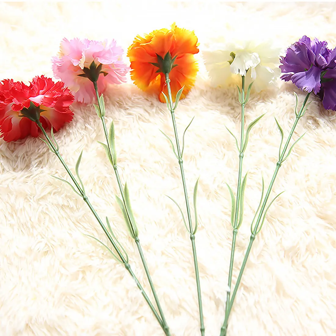 Flores Artificiales Para Decoracion Hogar 1 шт. DIY свежие искусственные цветы гвоздики шелковые