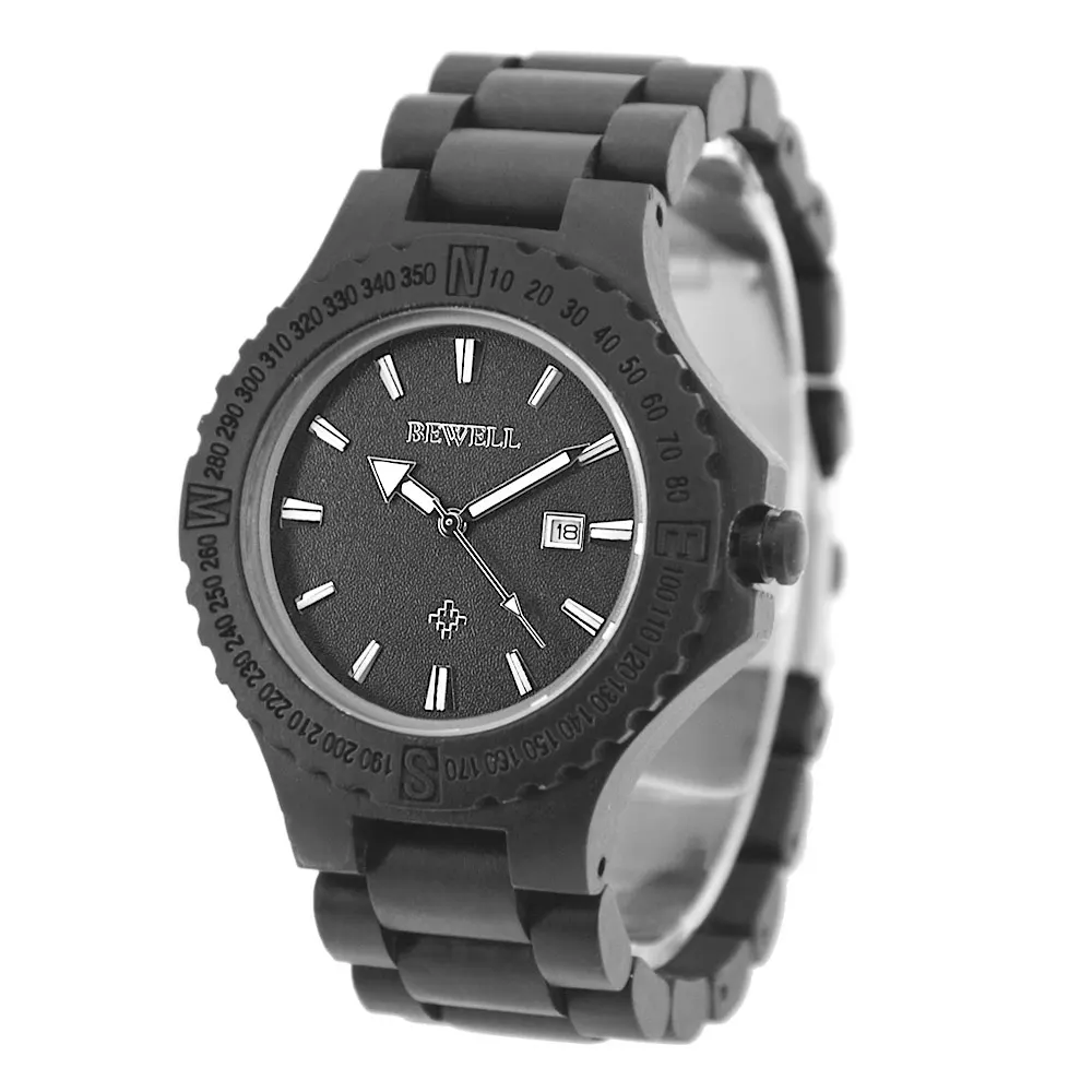 BEWELL WOODEN WATCH