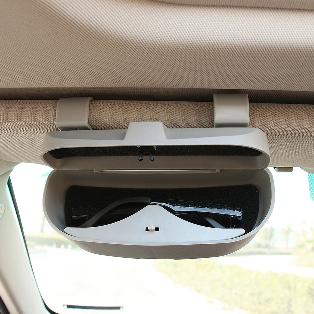 

Universal Car Sun Visor Glasses Box Case for Citroen C5 Suzuki Hyundai Tucson Creta I30 Volvo XC60 XC90 S60 Seat Leon