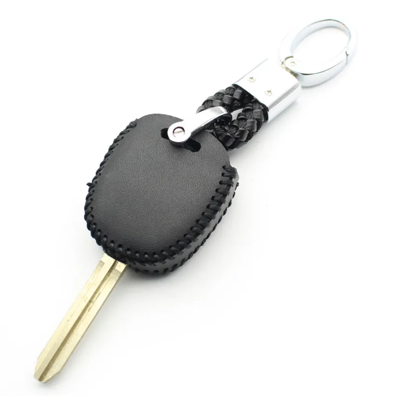 FLYBETTER кожаный брелок 3 кнопки дистанционного ключа чехол для Toyota Camry/Prado/Corolla/Avensis стайлинга автомобилей L227