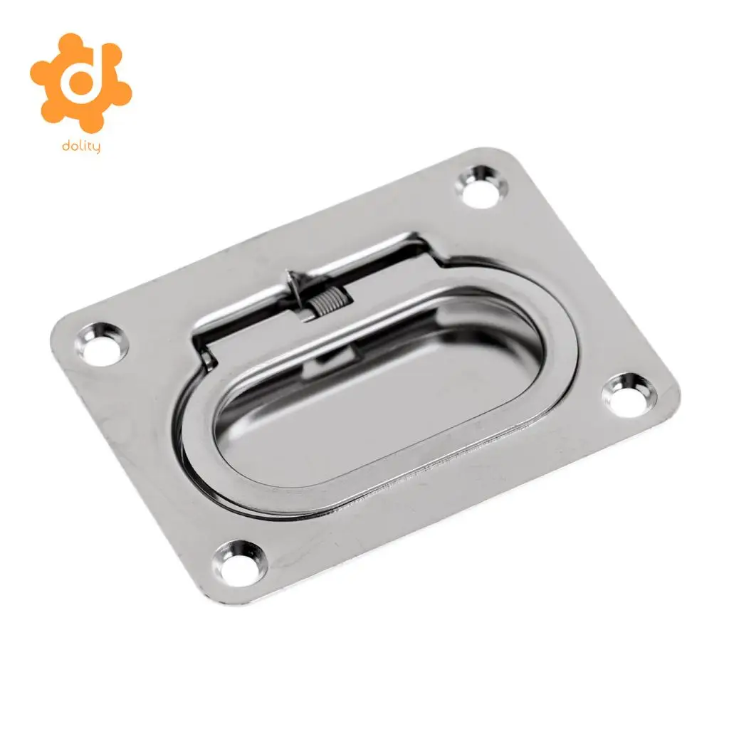 Stainless Steel Flush Mount Lifting Pull Handle For Marine Boat Hatch Locker 