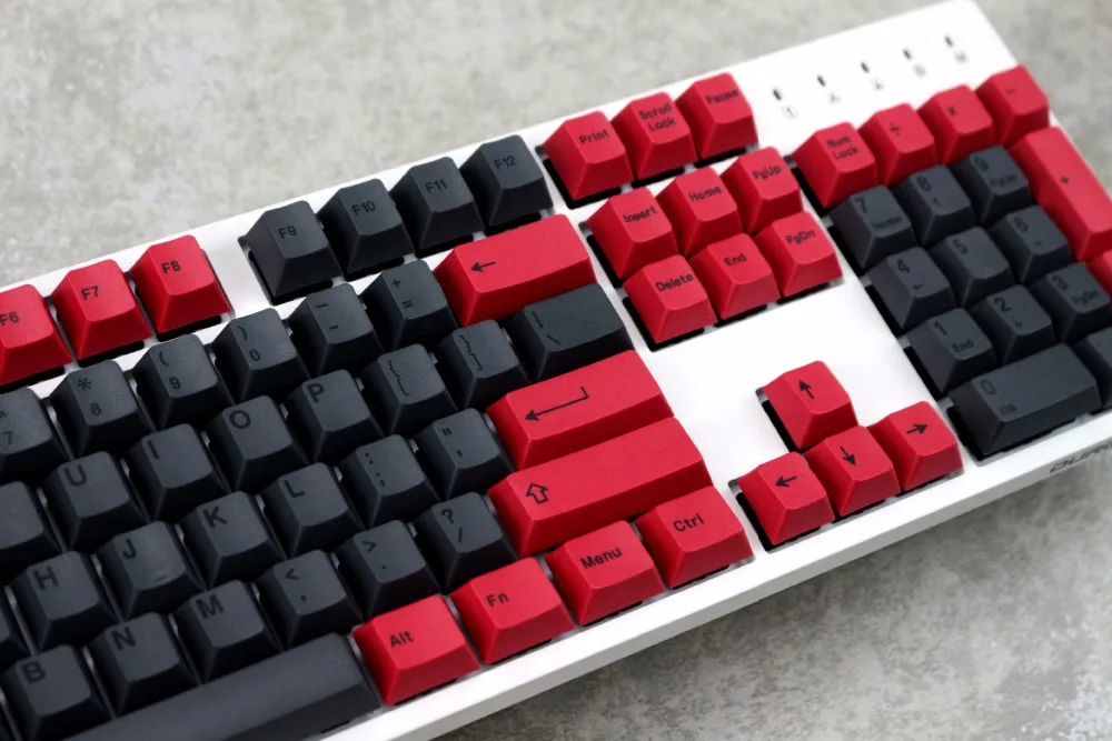 MP 123 клавиши краска сублимация PBT черный и красный цвет вишневый профиль для