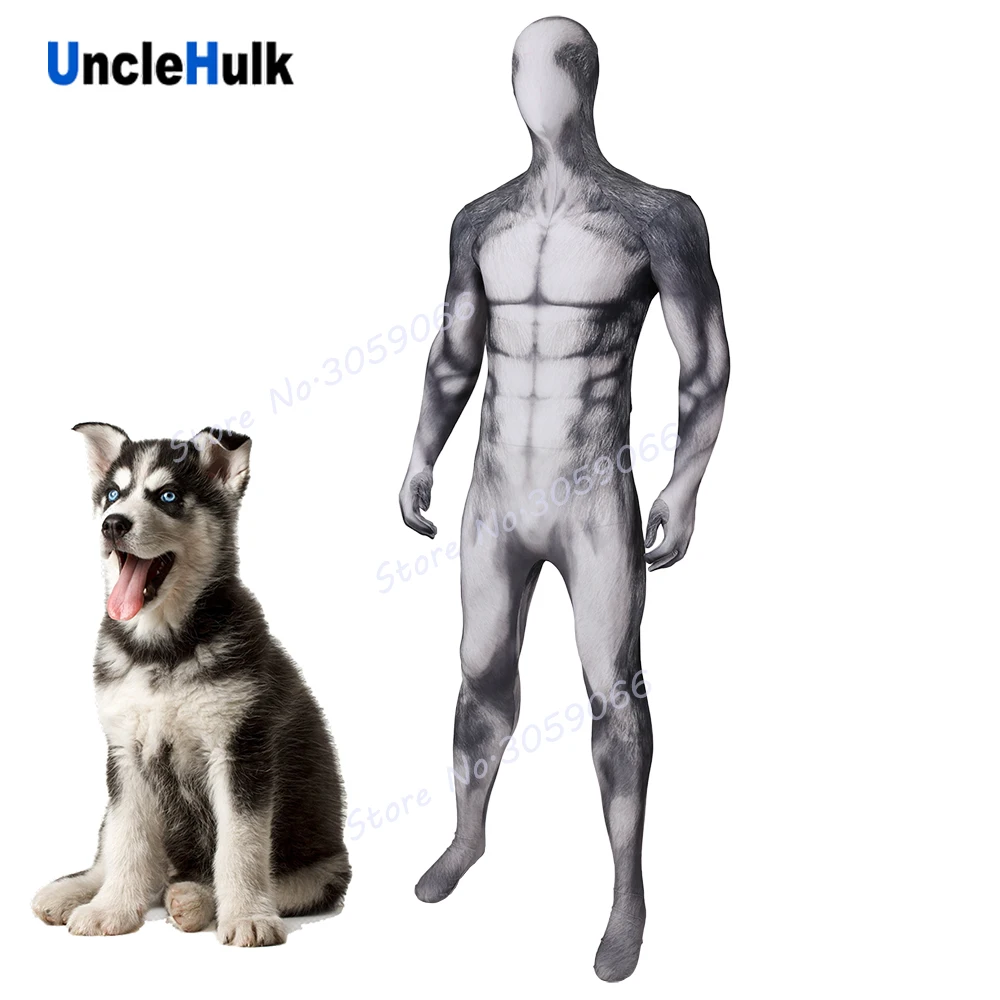 

Husky Dog Zentai Lycra Bodysuit Halloween Suit | UncleHulk