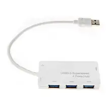 4 порта USB 3,0 концентратор переходник разветвитель высокоскоростной 5 Гбит/с для ПК ноутбука адаптер концентратор