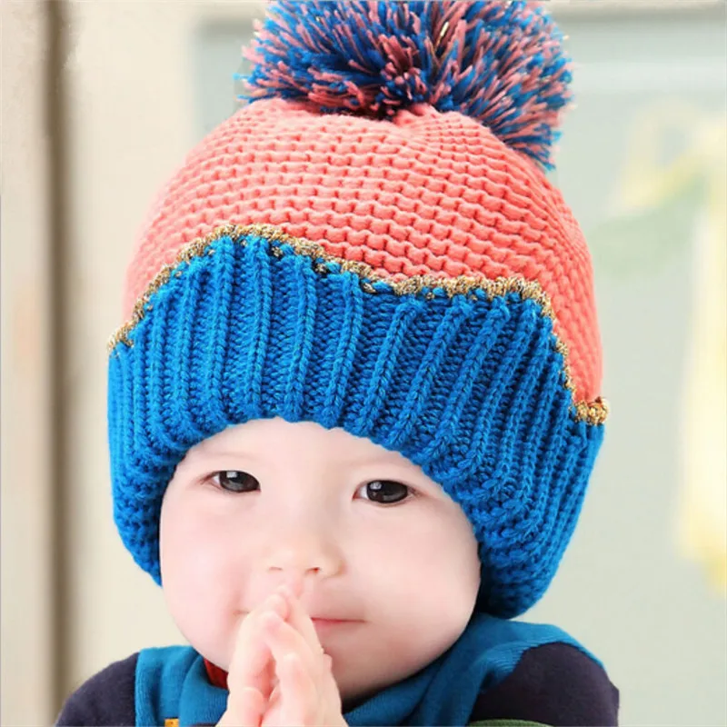 

winter hats for kids beanie newborn photo props infant hat girl winter cap baby boy knittted warm hat 6 months to 3 Years