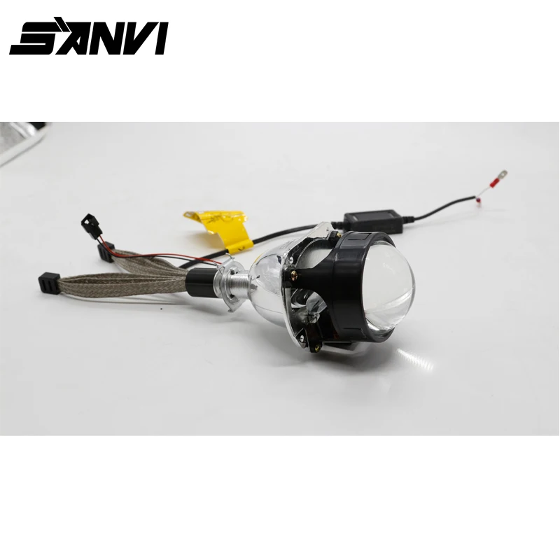 SANVI Bi светодиодный проектор линзы фары H1 4800LM 6000K авто освещение авто-Стайлинг авто комплект для модификации освещения Автомобильный светодиодный фонарь