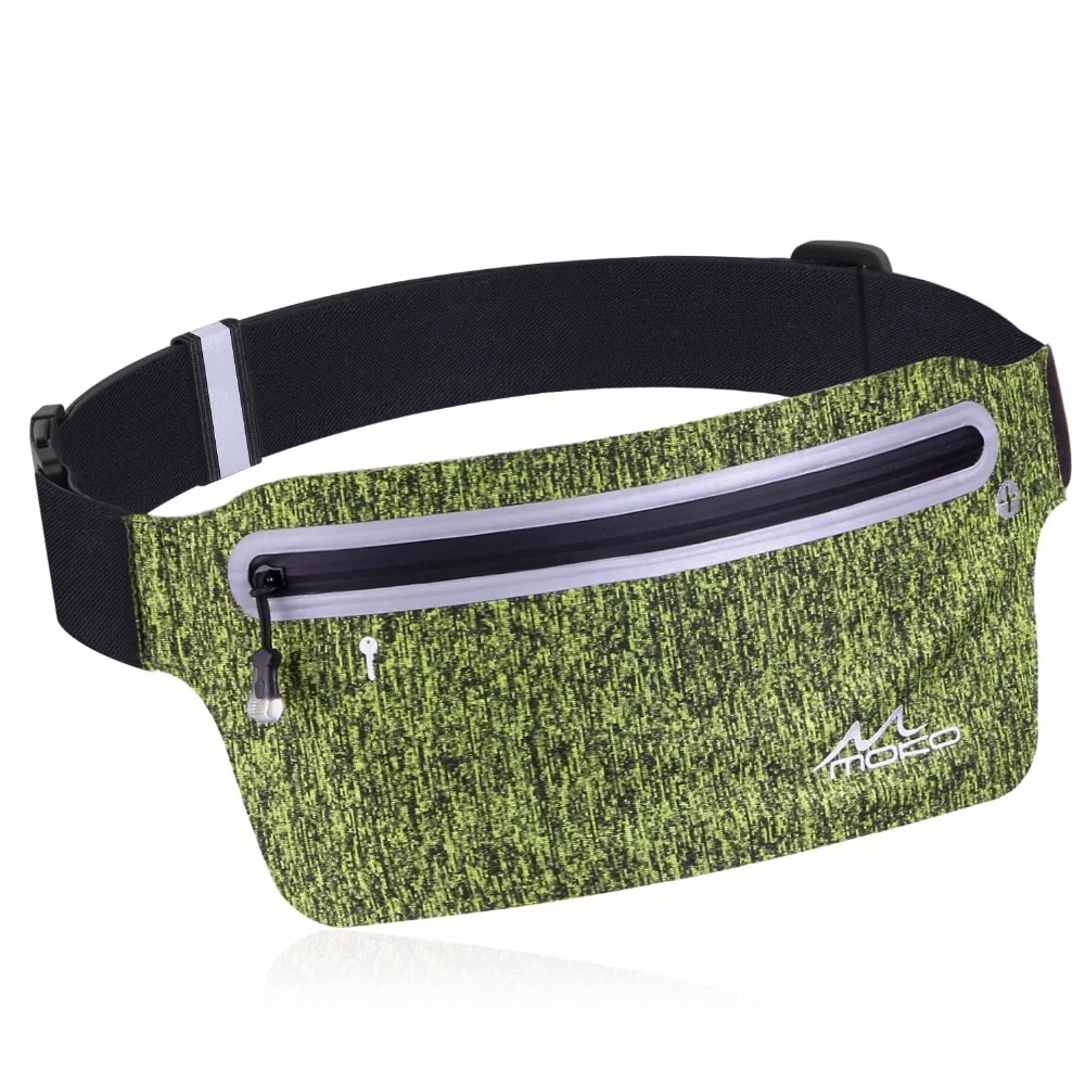 

Sports Running Belt, Ultra Slim Reflective Waist Bag Sweatproof Fanny Pack Belt,Water Resistant Gear Bag for iPhone X/8 Plus/8/7