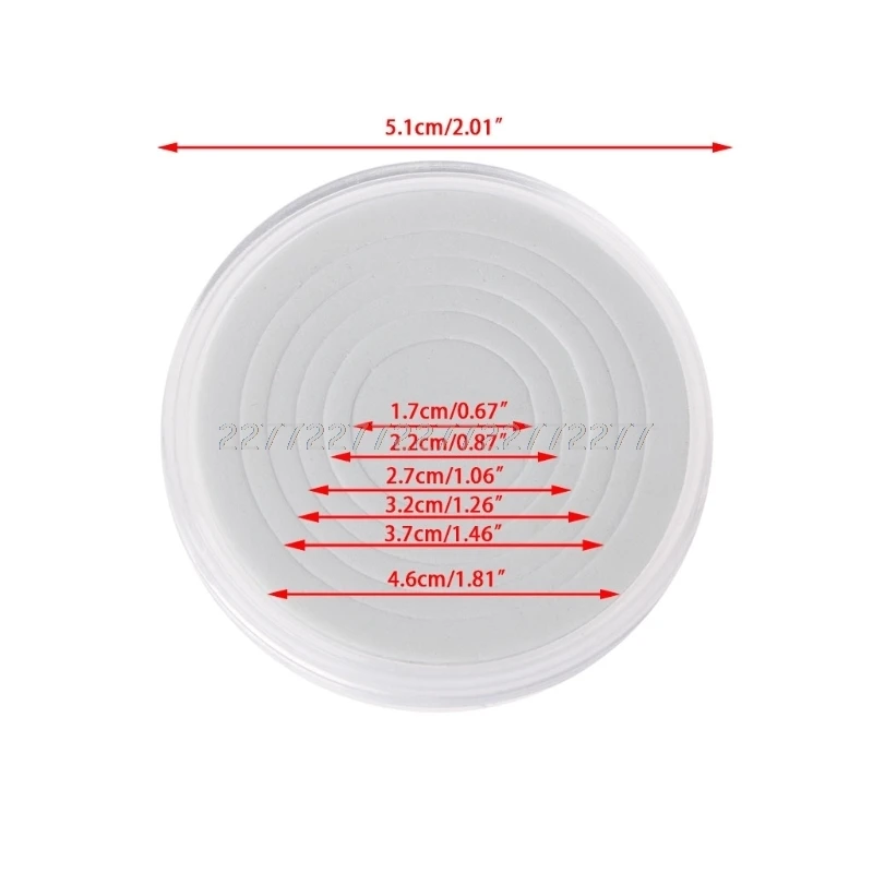 46 мм, пластиковый держатель для монет, чехол для хранения капсул, коллекция, дисплей, контейнер, коробка, 10 шт., с подушечкой, 5 размеров, кольца на выбор, N01 - Цвет: 2