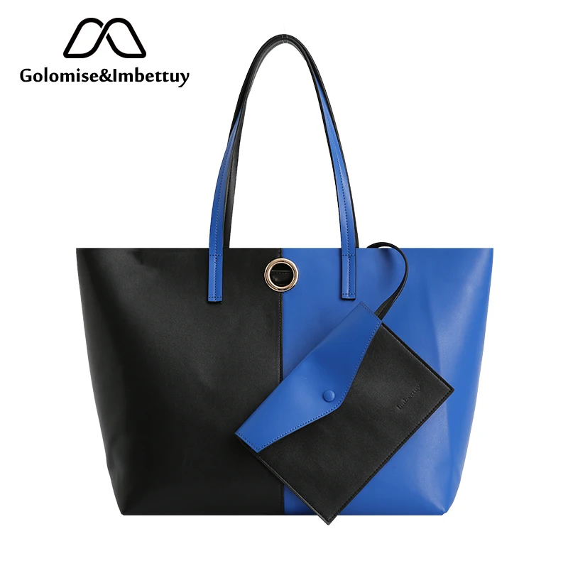 

Golomise&Imbettuy Handbags Tote for Women Faux Smooth Leather Shoulder Messenger Bags Ladies Fashion Big Hobo Bag Sets
