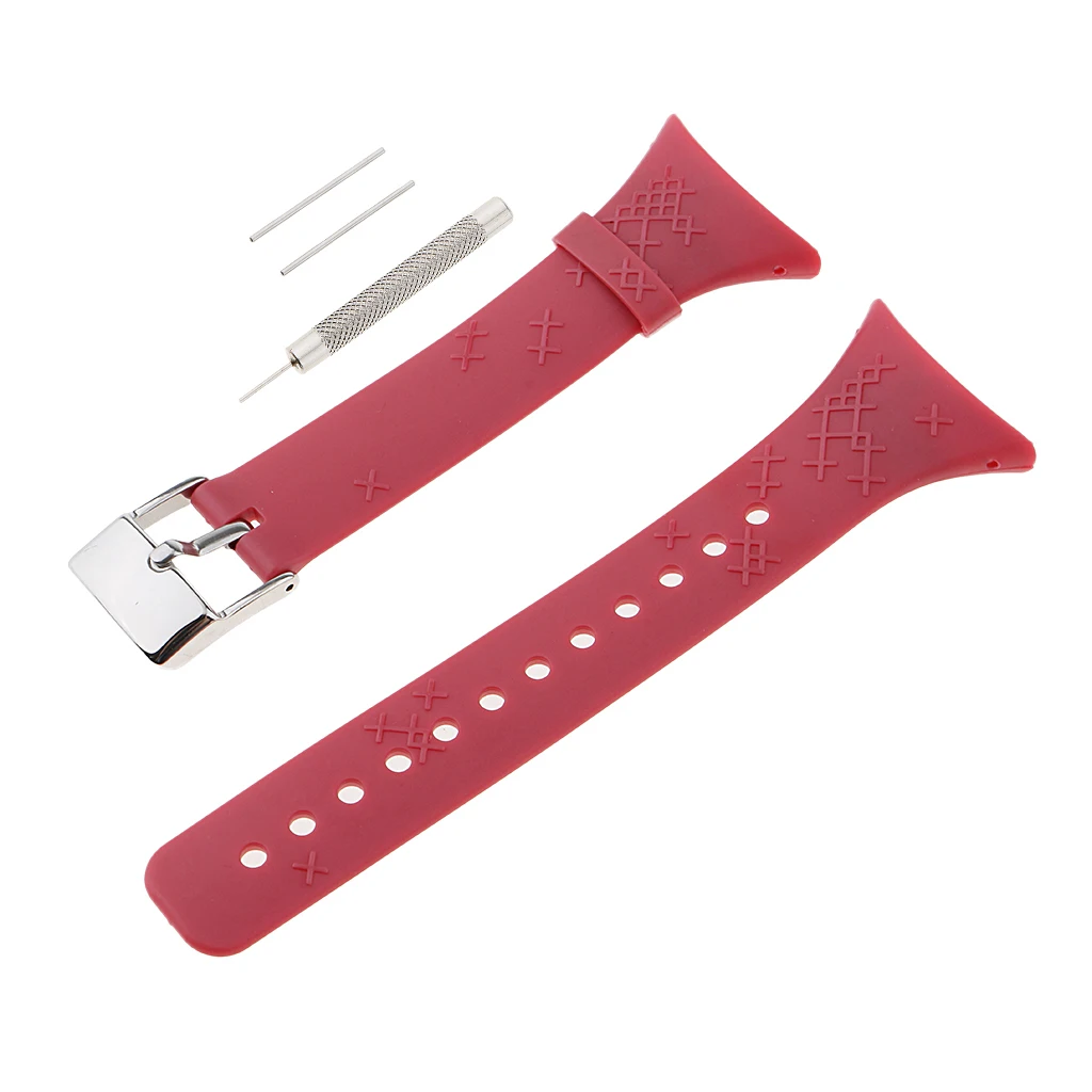 Rubber Band Bracelet Strap Suunto M Series M1 M2 M3 M4 M5 Men Women Strap Replace with Tool Set