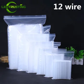 

Leotrusting 120micron Eco-friendly Clear PE Plastic Bag Poly Resealable Gift Bag Tourism Clothes Shoes Underwear Waterproof Bag