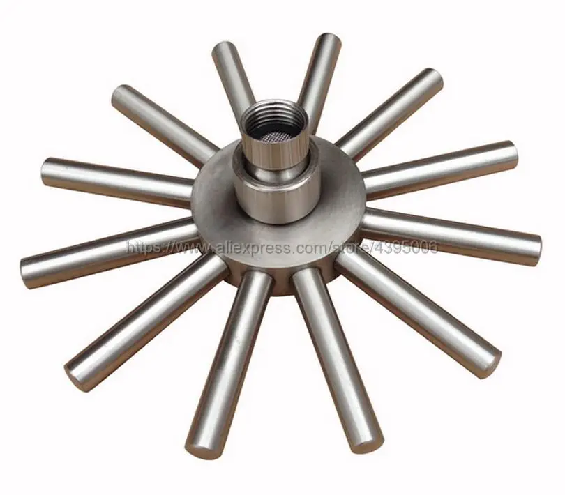 

Luxury Brushed Nickel "Star Style " Rainfall Shower Head Bathroom Shower Head Water Saving Spray Bsh011