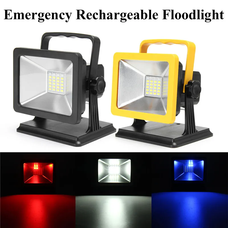 

Missing Rechargeable Portable Floodlights 24 LED Emergency Warning Flood Light Outdoor Lighting With US Adapter Car Charger
